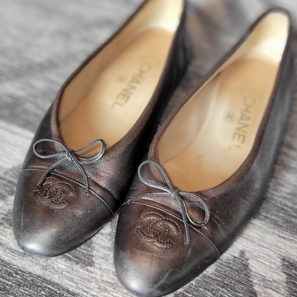 Chanel Ballerina Slippers - Brown size 36.5
